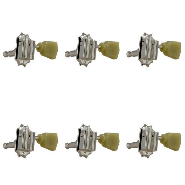 Grover Vintage 135 series nickel stemmechanieken set van 6 - 3x3