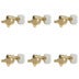 Grover Vintage Rotomatics Pearloid Button 103 series mécaniques Gold set de 6 - 3x3