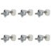 Grover Vintage Rotomatics Pearloid Button 103 series mécaniques Chrome set de 6 - 3x3