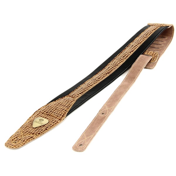 Fazley LETA PGS-BRS correa guitarra acolchada piel marrón