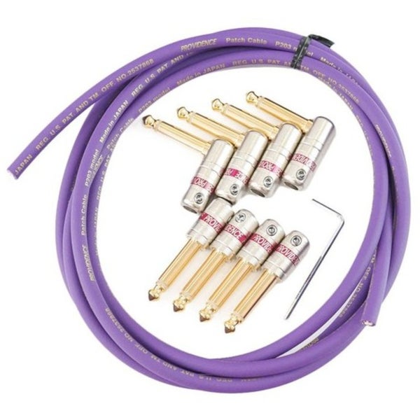 Providence P203 Platinum Patch - 2m 4S/4L SET Solderfree Patch Cable Kit (8x 6.3mm TS Jack)