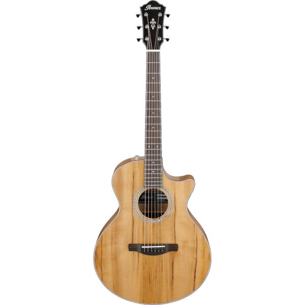 Ibanez AE300MWJR Natural High Gloss guitare électro-acoustique folk avec housse