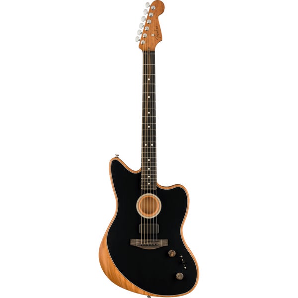 Fender Limited Edition American Acoustasonic Jazzmaster EB Black avec housse Deluxe