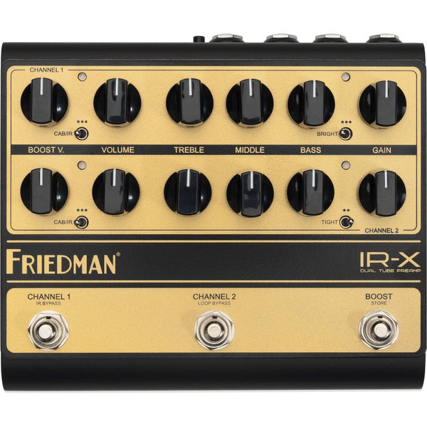 Friedman IR-X Dual Tube Preamp & DI Preamp Pedal with 12AX7 Valves