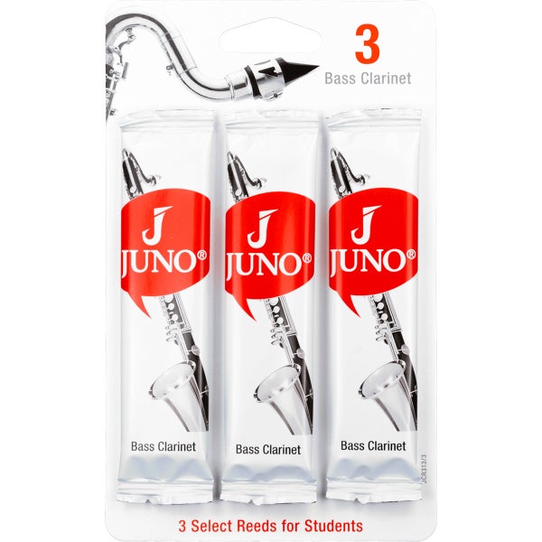 Vandoren Juno JCR313/3 Clarinette Basse 3 Bass Clarinet Reeds (Pack of 3)