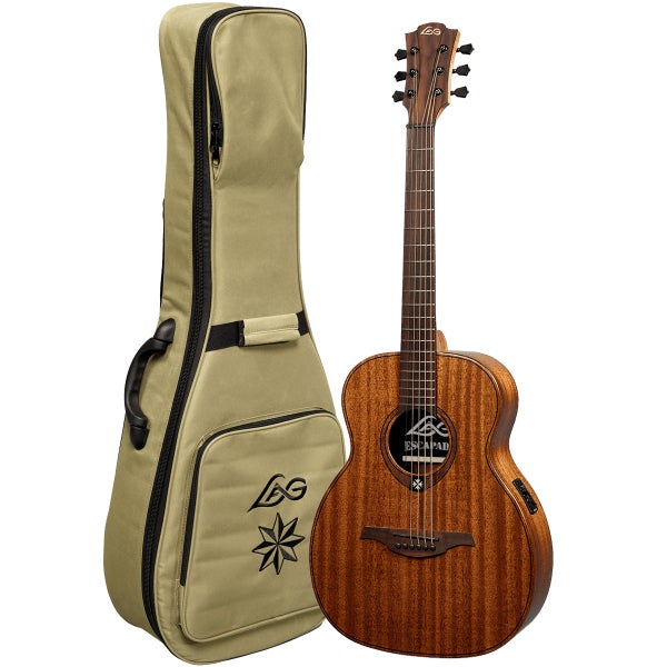 LAG Guitars Escapade ESCAPADE-L-KAE guitare électro-acoustique folk pour gaucher avec housse
