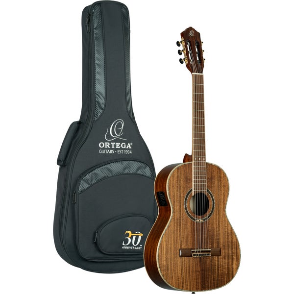 Ortega 30th Anniversary Series RE30TH-ACA Guitar guitare électro-acoustique classique avec housse