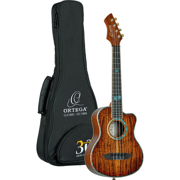 Ortega 30th Anniversary Series RUHZ30TH-ST ukulélé ténor électro-acoustique avec housse