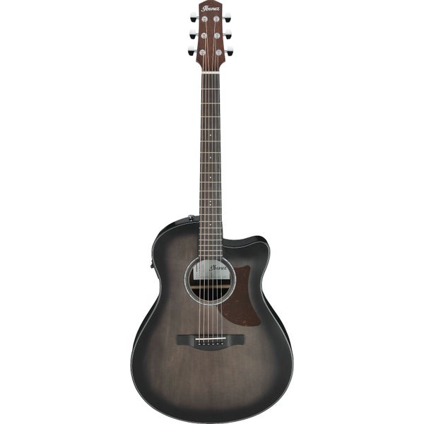 Ibanez AAM70CE Transparent Charcoal Burst Low Gloss Top / Natural Open Pore Back & Sides Electro-Acoustic Guitar
