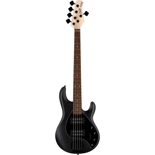 Sterling by Music Man StingRay Ray5 HH Stealth Black 5-String Electric Bass Guitar