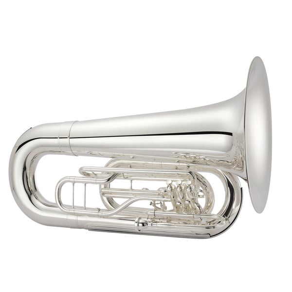 Jupiter JTU1101MS Quantum MK2 4/4-Size Bb Marching Tuba (Silver-Plated)