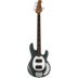 Sterling by Music Man StingRay Ray34HH Charcoal Frost Bass Guitar
