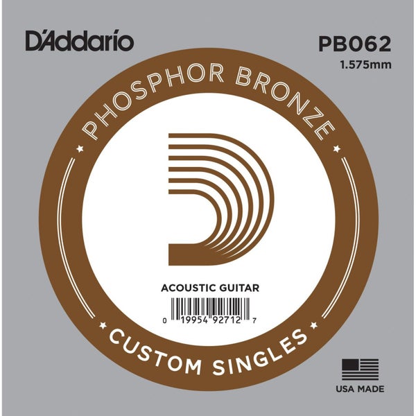 D'Addario PB062 individual string for acoustic western guitar