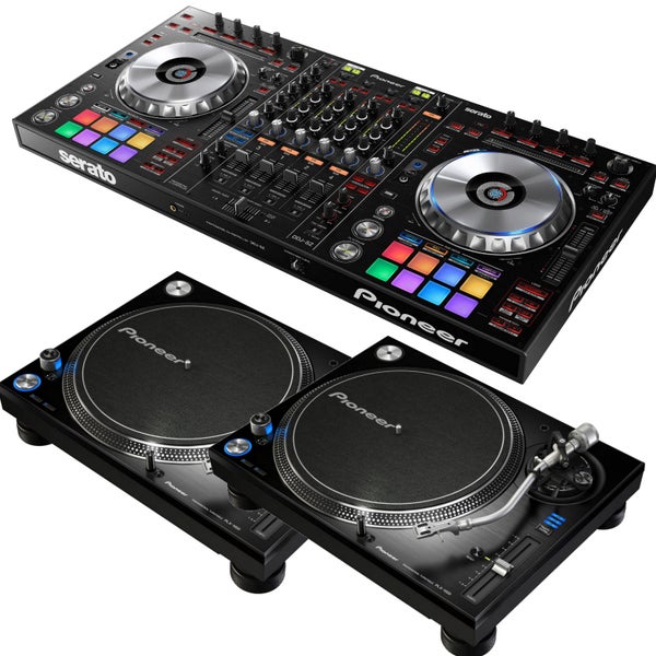 Pioneer DJ 2x PLX-1000 con controlador DDJ-SZ DJ DJ set