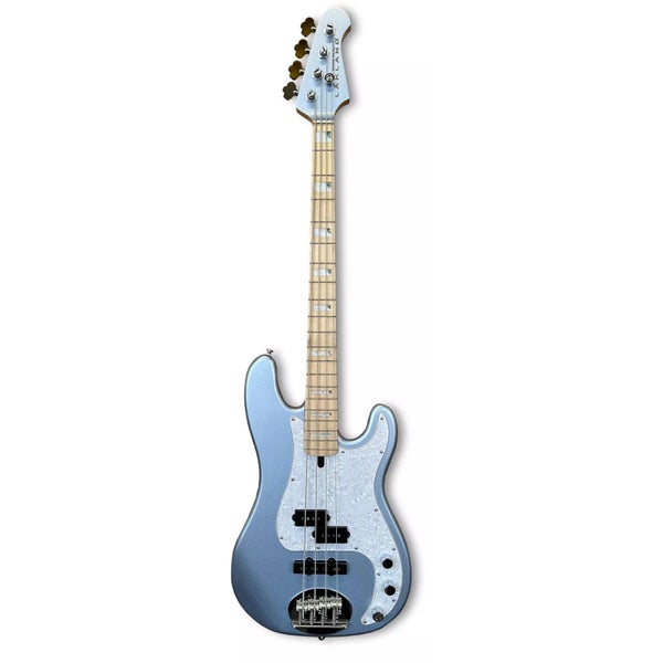 Lakland Skyline 44-64 Custom Ice Blue Metallic Gloss elektrische basgitaar