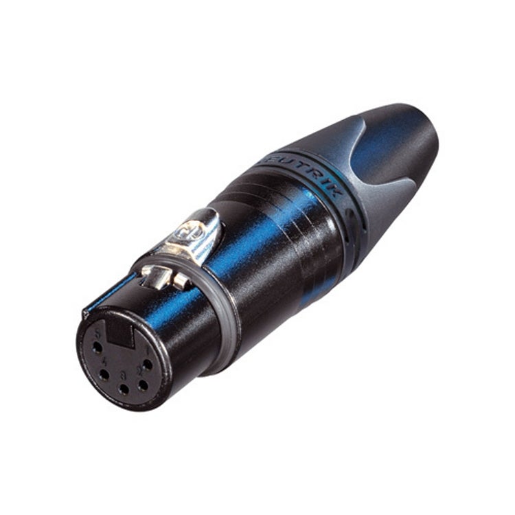 Neutrik Kabelbuchse XLR schwarz 5-polig, Audio Stecker, Schwarz - Bild 3