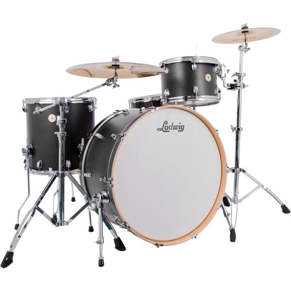 Ludwig LCO5044B Continental Pro Beat Plus 4-Piece Shell Set (Black Satin)