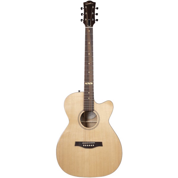 Godin Fairmount CW Flame Maple GT EQ guitare électro-acoustique folk avec housse