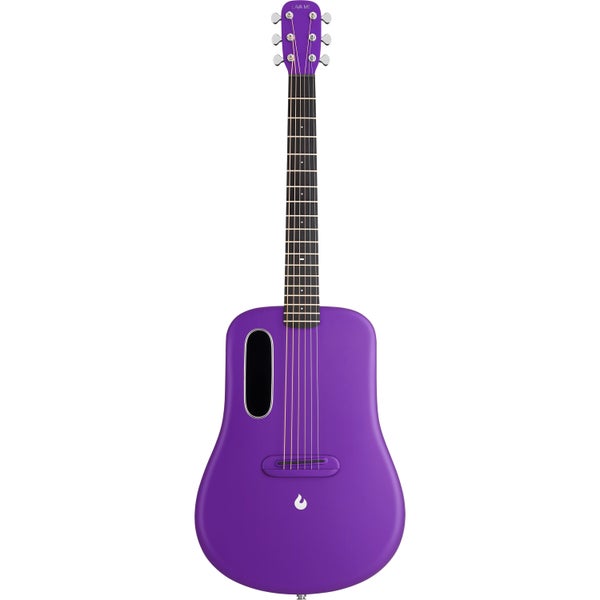 LAVA Music ME 4 Carbon 36" Purple Electro-Acoustic Smart Guitar with Airflow Bag