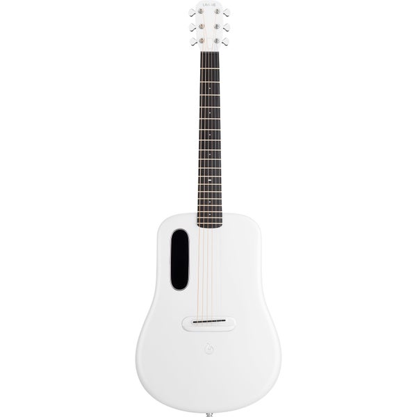 LAVA Music ME 4 Carbon 36" White Electro-Acoustic Smart Guitar with Space Bag