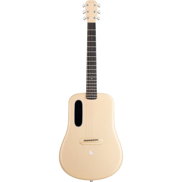 LAVA Music ME 4 Carbon 38" Soft Gold guitare électro-acoustique folk connectée avec housse Airflow Bag