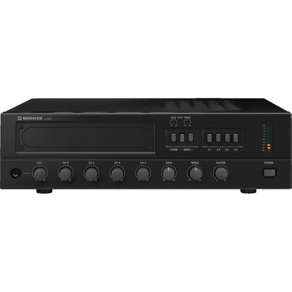Monacor PA-1200 120W 4-Zone Mono Mixing Amplifier