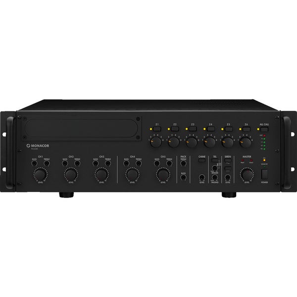 Monacor PA-6240 240W 6-Zone Mono Mixing Amplifier