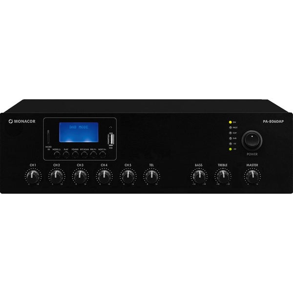 Monacor PA-806DAP Class-D Mixing Amplifier / Media Player