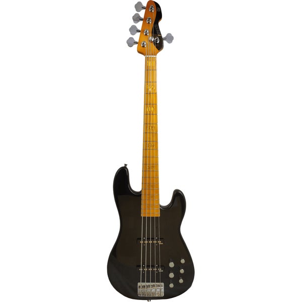 Markbass MB GV 5 Gloxy Val Black CR MP 5-String Electric Bass Guitar with Gig Bag