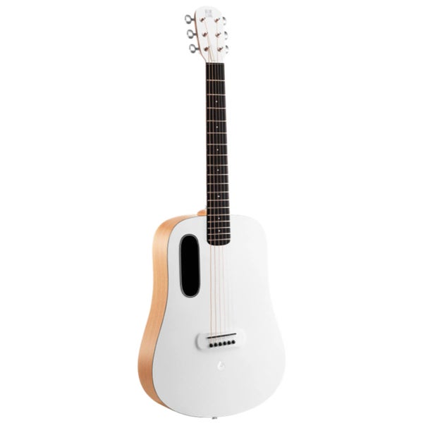LAVA Music Blue Lava Original Frost White guitare folk avec housse