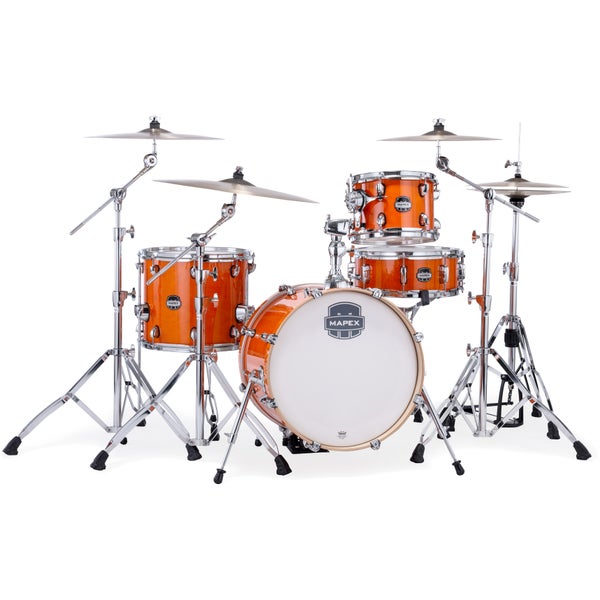 Mapex Mars Maple Bebop Glossy Amber 4-Piece Shell Set