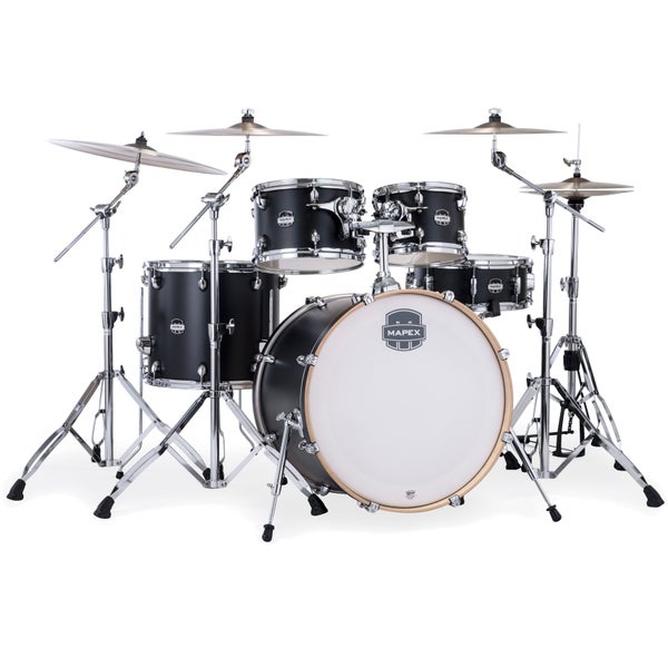 Mapex Mars Maple Stage Matte Black 5-Piece Shell Set