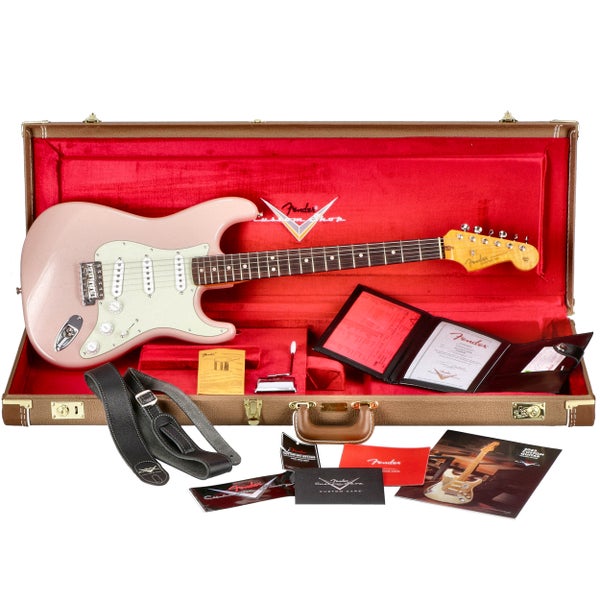 Fender Custom Shop 1963 Stratocaster NOS RW Shell Pink with Deluxe Case and CoA
