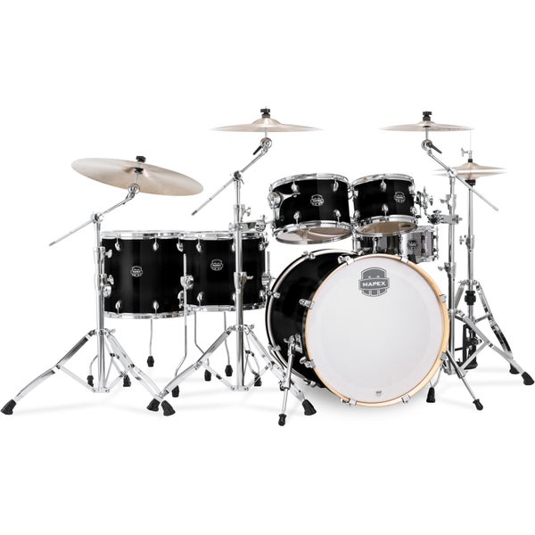 Mapex Armory Stage+ Piano Black 6-Piece Fusion Shell Set