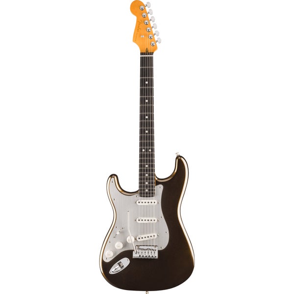 Fender American Ultra II Stratocaster Left-Hand EB Texas Tea guitare électrique pour gaucher avec étui