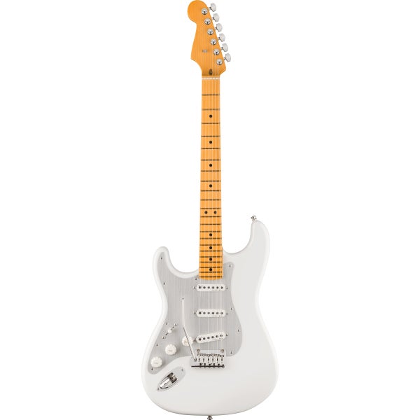 Fender American Ultra II Stratocaster Left-Hand MN Avalanche guitare électrique pour gaucher avec étui