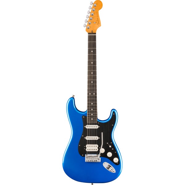 Fender American Ultra II Stratocaster HSS EB Noble Blue guitare électrique avec étui