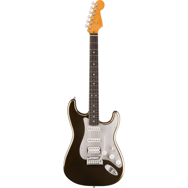 Fender American Ultra II Stratocaster HSS EB Texas Tea guitare électrique avec étui