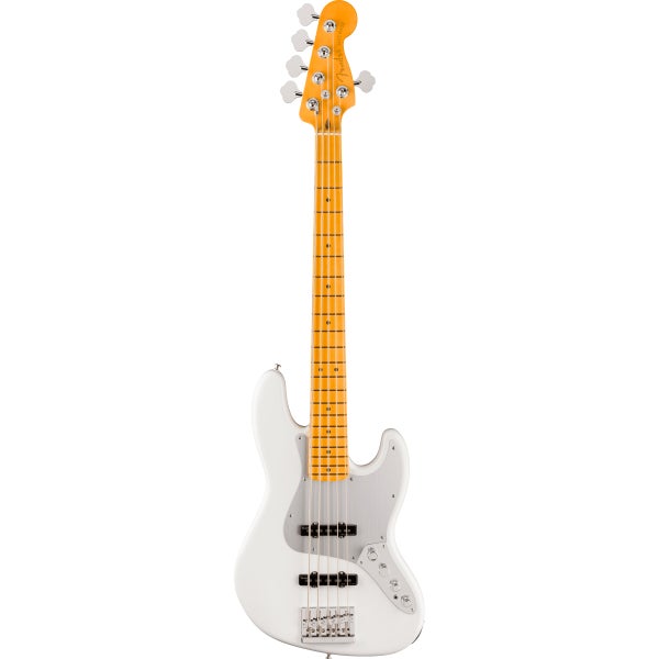 Fender American Ultra II Jazz Bass V MN Avalanche basse électrique 5 cordes avec étui