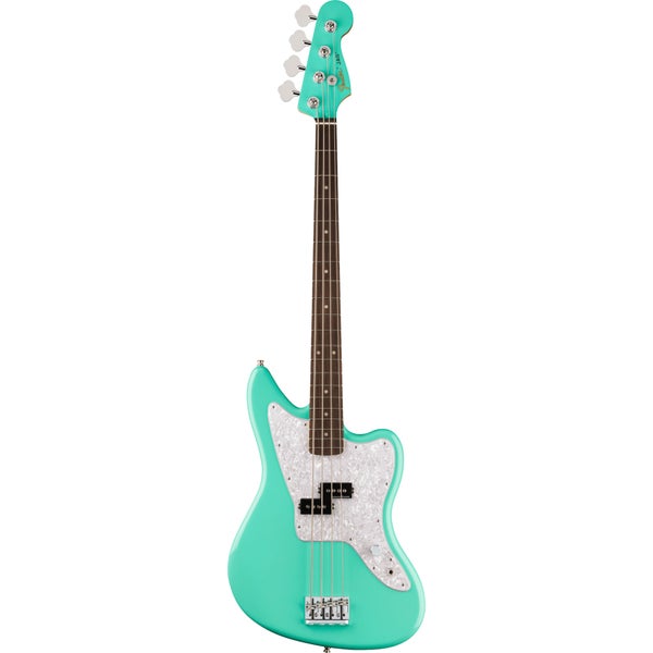 Fender Mark Hoppus Signature Jaguar Bass RW Seafoam Green Electric Bass Guitar with Gig Bag