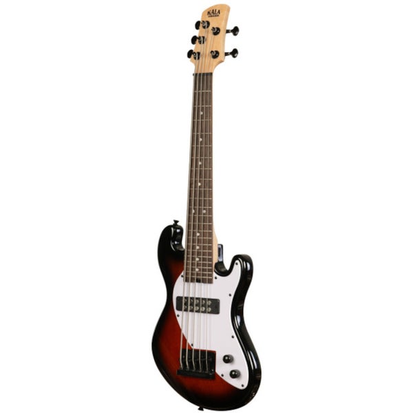 Kala Solid Body 5-String Fretted U-Bass Tobacco Burst basse électrique 5 cordes avec housse