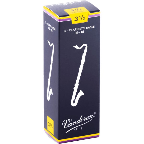 Vandoren CR1235 Bass Clarinet Reed (Pack of 5)