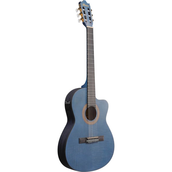 Ibanez GA5FMTCEOB Open Pore Blueberry Electro-Acoustic Classical Guitar