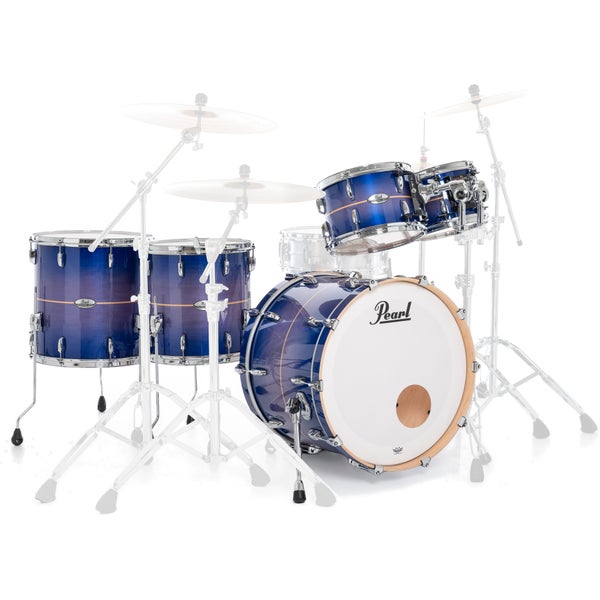 Pearl PMX925XSP/C764 Professional 5-Piece Shell Set (Royal Blue Burst Stripe)