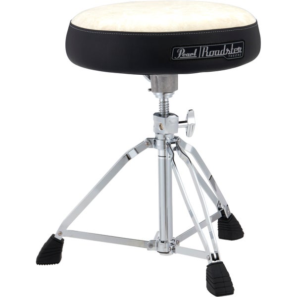 Pearl D-1500WST tabouret de batterie Roadster avec assise en tissu blanc