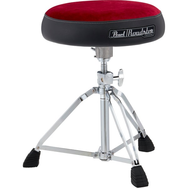 Pearl D-1500RST tabouret de batterie Roadster avec assise en tissu rouge