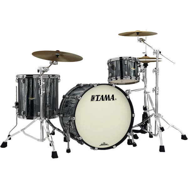Tama MA32CZBNS-BCS Starclassic Maple Black Clouds & Silver Lining 3-Piece Shell Set with Black Nickel Hardware
