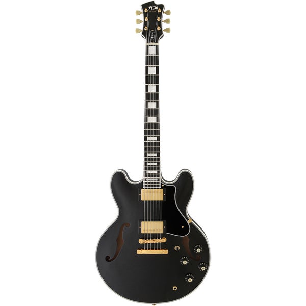 FGN Guitars Masterfield Semi Custom HH Black, avec étui