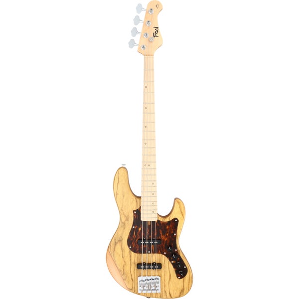 FGN Guitars EMJ2-AHAL-M Vintage Natural Electric Bass Guitar with Soft Case