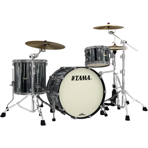 Tama MA32CZUS-BCS Starclassic Maple Black Clouds & Silver Lining Smoked Black Nickel 3-Piece Shell Set